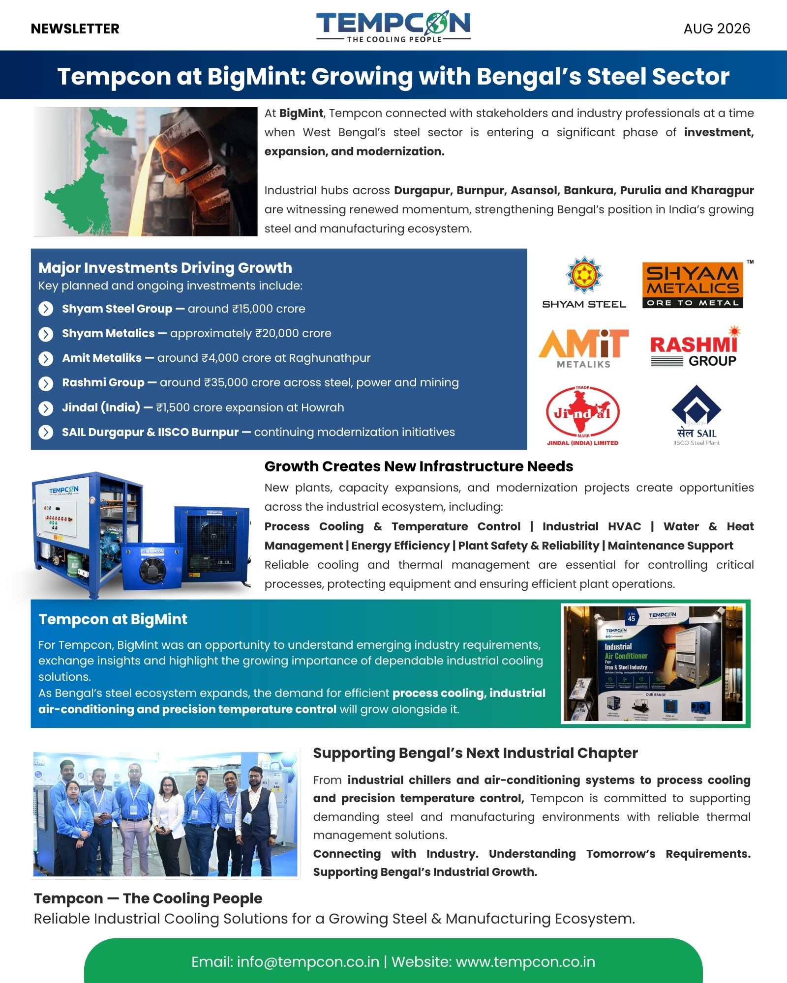 Aug 2026.jpg chiller manufacturer in India Tempcon